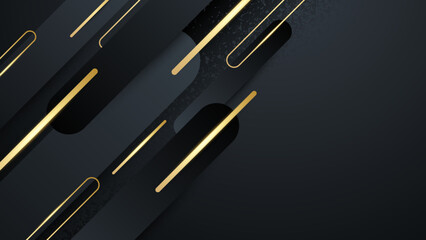 Black gold background