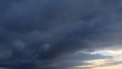 massive grey and blue overcast clouds backdrop for weather forecast - abstract 3D illustration