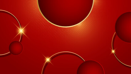 Abstract red and gold background