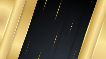 Obraz premium Abstract black and gold background