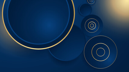 Blue and gold background
