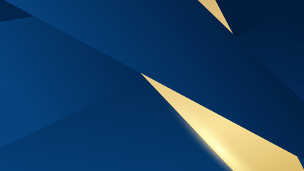 Golden lines on blue background