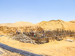 Editorial construction Photo, shot is selective focus with shallow depth of field. Photo taken at...
