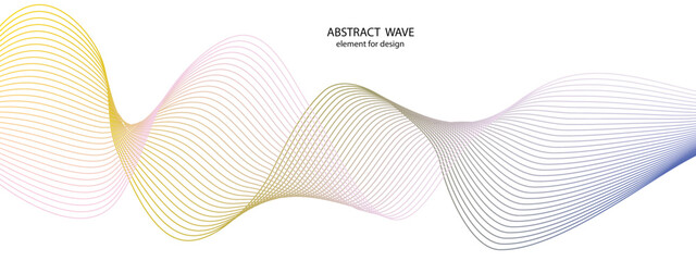 Abstract modern colorful wavy stylized line background .blending gradient colors It used for Web, Mobile Applications, Desktop background, Wallpaper, Business banner, poster.Using blend tool.