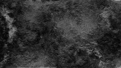 Abstract grunge texture and texture effect isolated on black. Black old wall cracked concrete background, vintage old texture.