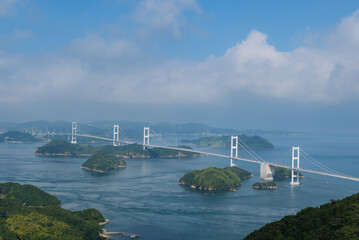 瀬戸内海を跨ぐ来島海峡大橋