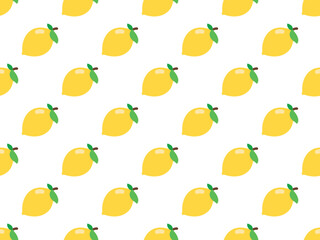 Seamless patterns. Fun shapes. Lemon Vector illustration