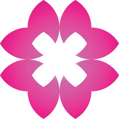 abstract color flower symbol