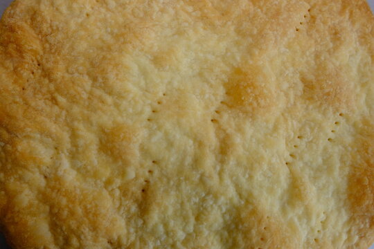 Fresh Puff Cakes for Napoleon Cake Puff pastry for dessert Milfey. French pastries. Napoleon cake layers