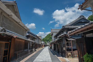 古い町並みを残す静かなたけはら町並み保存地区