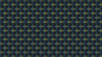 Vector graphic wallpaper with yellow and blue lines texture on a dark background.