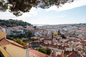 Fototapeta premium aerial view of lisbon