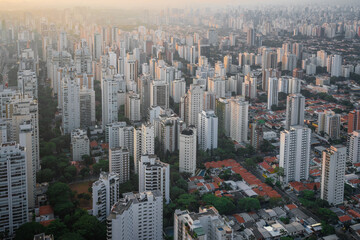 Aerial View of Campo Belo neighborhood - Sao Paulo, Brazil