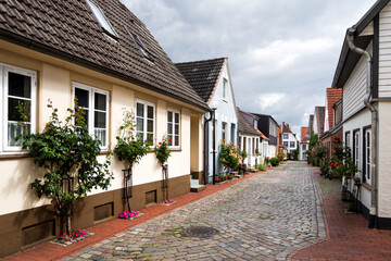Altstadt Schleswig entzerrt Sommer
