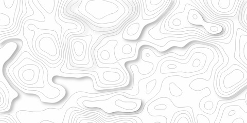 abstract vactor white pattern and Topographic and maunt,river,sea map background. Line topography map contour background, geographic grid. Abstract vector illustration.	