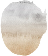 brown watercolor stain brush stroke frame isolated ,brown coffee watercolor png file clipart