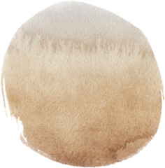 brown watercolor stain brush stroke frame isolated ,brown coffee watercolor png file clipart