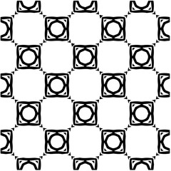 Design seamless monochrome geometric pattern. Abstract background. Vector art.Perfect for site backdrop, wrapping paper, wallpaper, textile and surface design. 