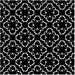 Design seamless monochrome geometric pattern. Abstract background. Vector art.Perfect for site backdrop, wrapping paper, wallpaper, textile and surface design. 