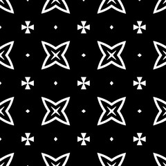 Design seamless monochrome geometric pattern. Abstract background. Vector art.Perfect for site backdrop, wrapping paper, wallpaper, textile and surface design. 