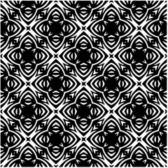 Design seamless monochrome geometric pattern. Abstract background. Vector art.Perfect for site backdrop, wrapping paper, wallpaper, textile and surface design. 