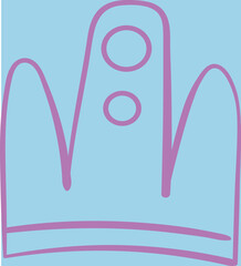 simple vector drawing of beautiful crowns