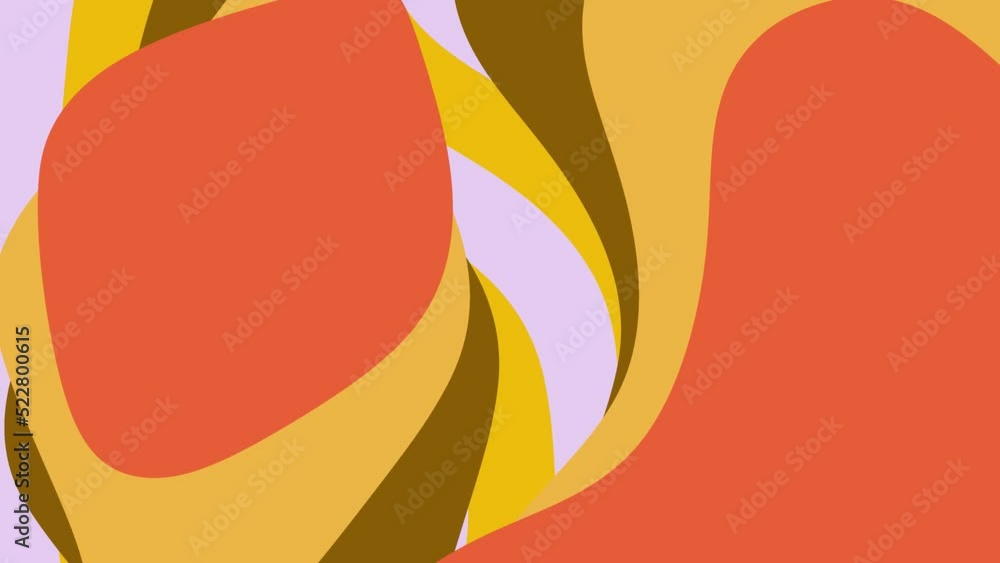 Aufkleber abstract lines of many colors. a vibrant animation with a trendy seamless loop. psychedelic design w