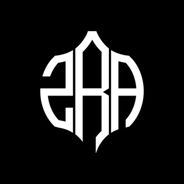 ZRA letter logo. ZRA best black background vector image. ZRA Monogram logo design for entrepreneur and business.
