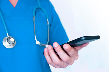 mano, telefono, medico,  dottore, 