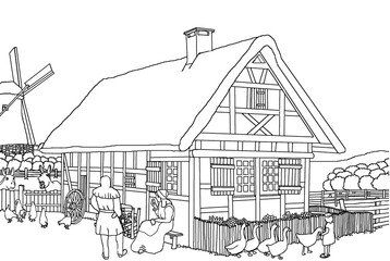 Bauernhaus © andreascartoon