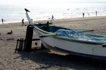 砂浜の舟