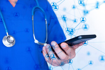mano, telefono, medico,  dottore,  pazienti