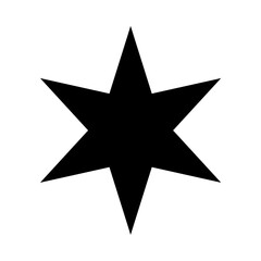 Six pointed star icon
