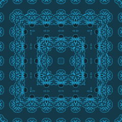 Seamless vector pattern. Background texture in geometric ornamental style.Repeat background.Color mandala.