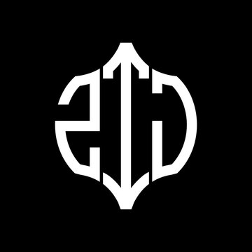 ZTJ letter logo. ZTJ best black background vector image. ZTJ Monogram logo design for entrepreneur and business.
