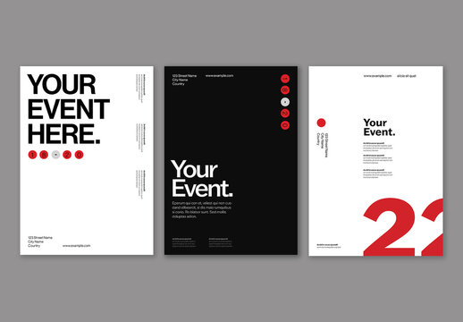 Minimal Typographic Poster Layout