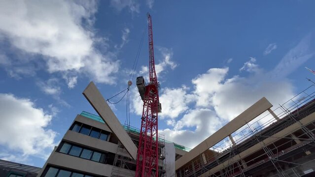 Grue Chantier Paris Construction  b&acirc;timent