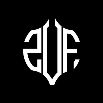 ZVF letter logo. ZVF best black background vector image. ZVF Monogram logo design for entrepreneur and business.
