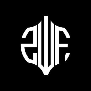 ZWF letter logo. ZWF best black background vector image. ZWF Monogram logo design for entrepreneur and business.
