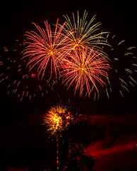 Fototapeta premium feu d 'artifice 14 juillet