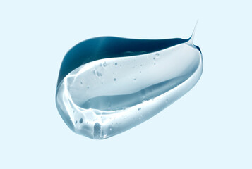 cosmetic smears cream gel texture on a light background	
