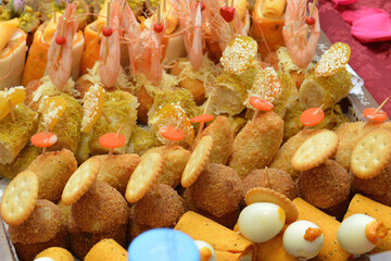 Moroccan salty and sweet appetizers are served at weddings and birthdays. The concept of cooking in Morocco