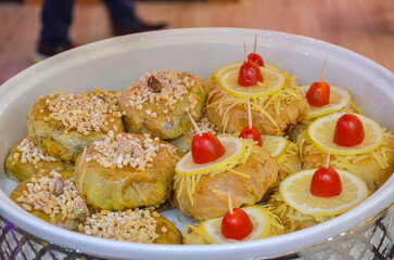 Moroccan salty and sweet appetizers are served at weddings and birthdays. The concept of cooking in Morocco