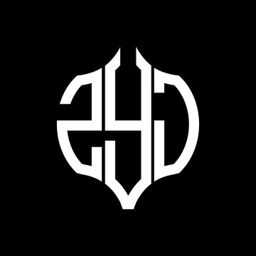 ZYJ letter logo. ZYJ best black background vector image. ZYJ Monogram logo design for entrepreneur and business.
