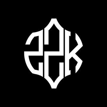 ZZK letter logo. ZZK best black background vector image. ZZK Monogram logo design for entrepreneur and business.
