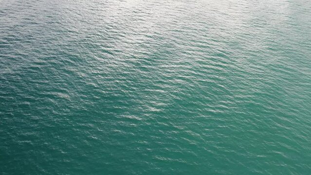 Aerial view of shimmering water along Florida's gulf coast