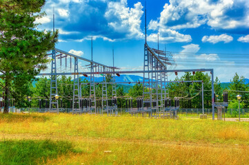 Obraz premium Electric power supply unit at Zlatibor, Serbia.