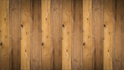 Old brown rustic dark grunge wooden timber wall or floor or table texture - wood background banner