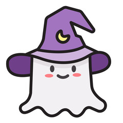 cute ghost in halloween