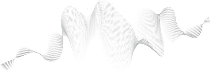abstract vector illustration of gray colored wave lines on white background